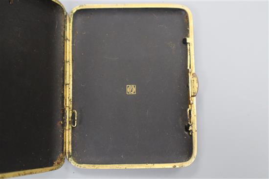 A Komai cigarette case signed Nogawa Noboru